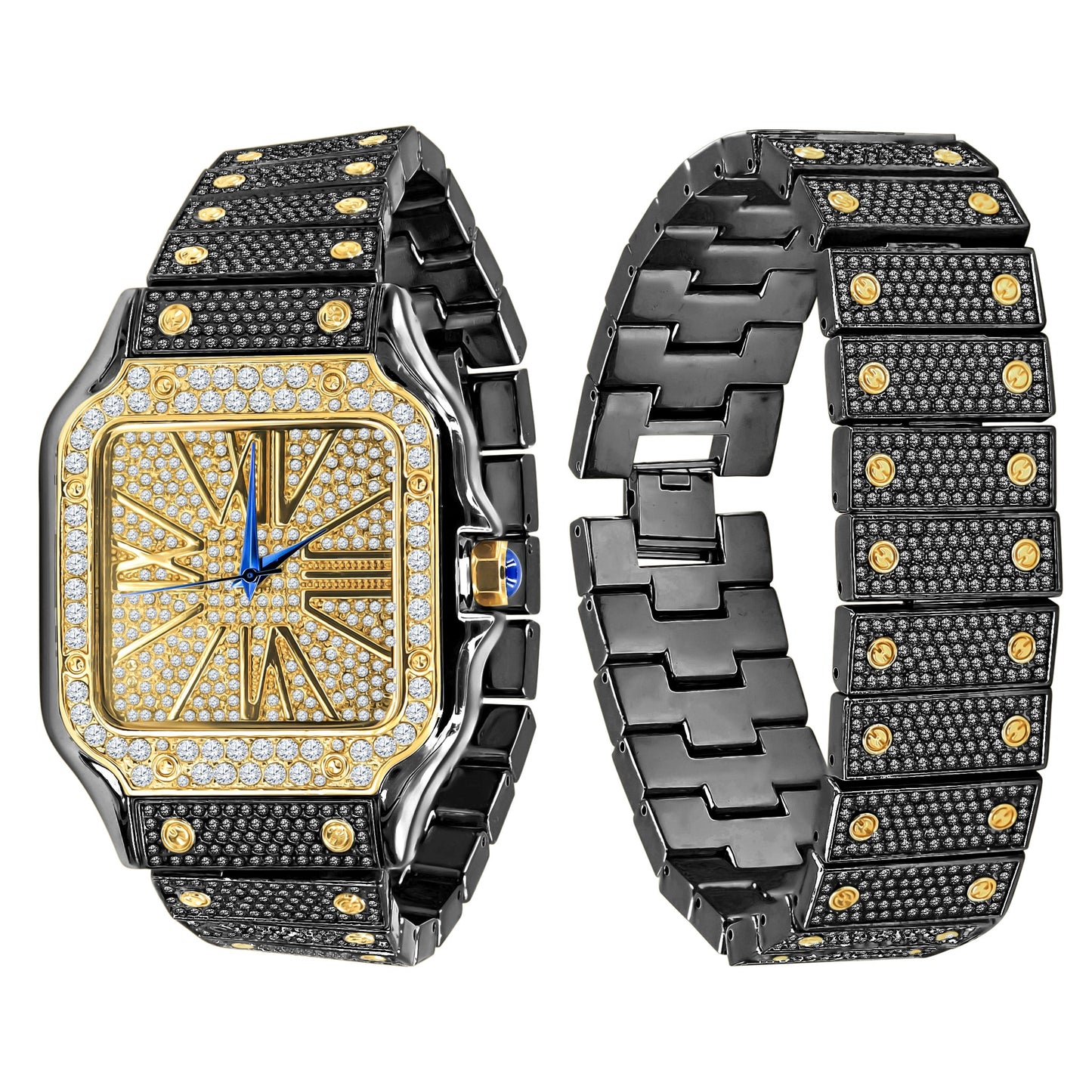 PRODIGIOUS BRASS  WATCH & BRACELET SET | 530748