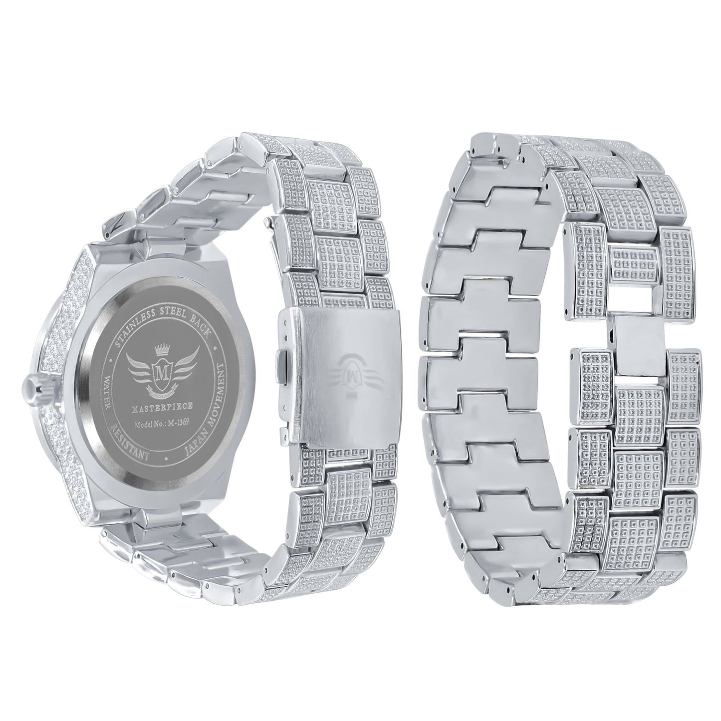 OYSTER CRYSTAL STONES WATCH SET | 530757