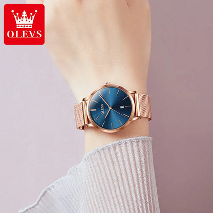 OLEVS Women Watch with Rose Gold