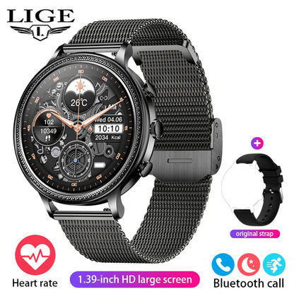 LIGE Luxury Smart Watches For Women Bluetooth Call Connected Phone