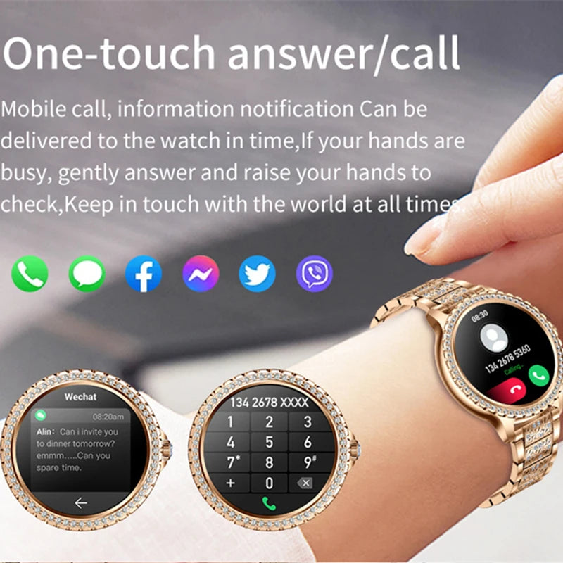 Xiaomi Fashion Women Bluetooth Call Smart Watch 1.32"360*360 HD Screen