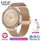 LIGE Luxury Smart Watches For Women Bluetooth Call Connected Phone