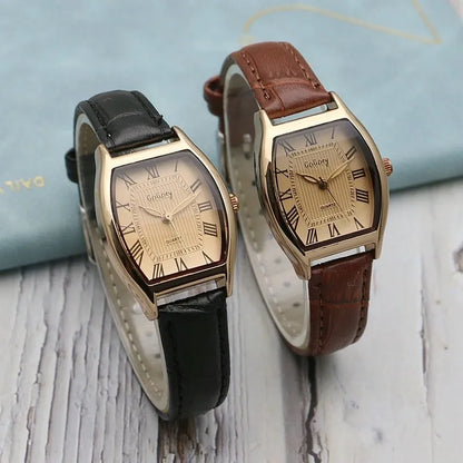 Retro Brown Women Watches Qualities Small Ladies Wristwatches Vintage