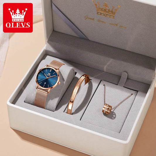 OLEVS Women Watch with Rose Gold