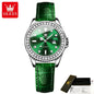 OLEVS 9945 Quartz Diamond-encrusted Luxury  Watches for Women