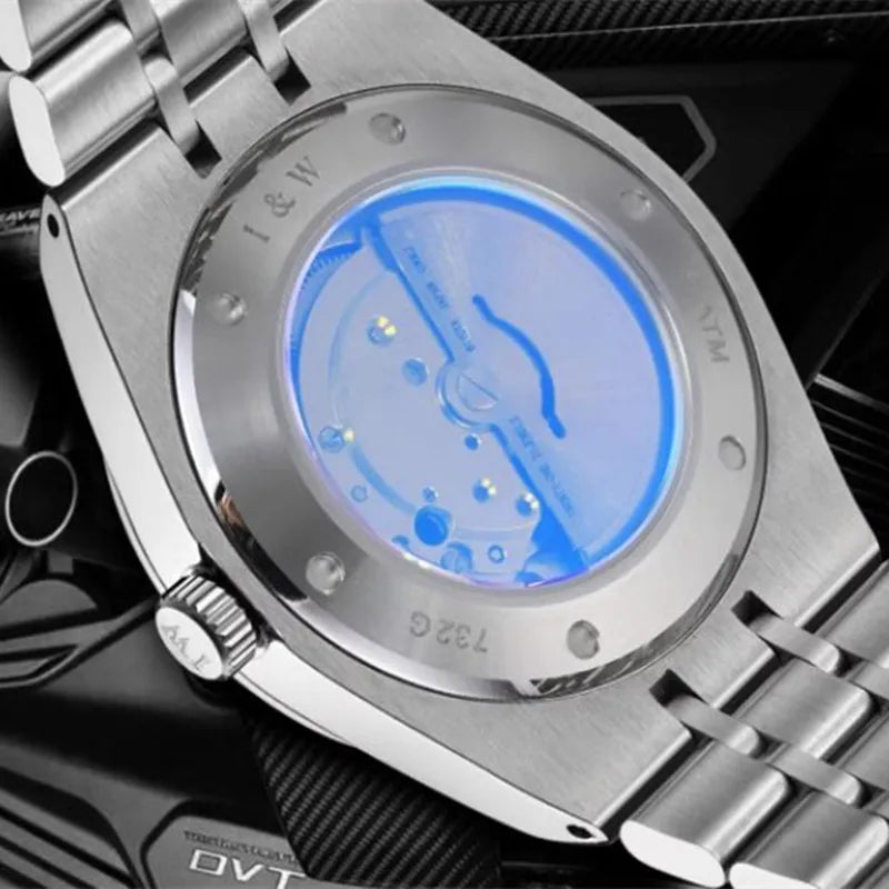 Reloj Hombre I&W Men's Luxury Mechanical Business Watch Brand