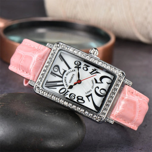 FRANCK MULLER Quartz Watch for Women All Diamond Luxury Waterproof