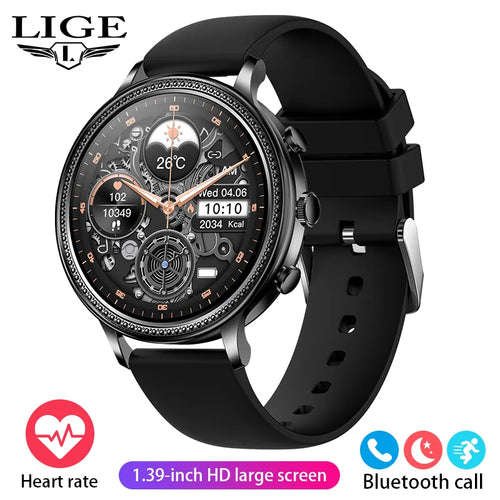 LIGE Luxury Smart Watches For Women Bluetooth Call Connected Phone